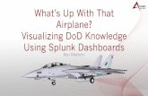 What’s Up With That Airplane? Visualizing DoD … DoD Knowledge Using Splunk Dashboards ... F-14D Tomcat ! Approved for ... Airplane? Visualizing DoD Knowledge Using Splunk Dashboards
