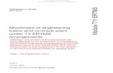 Movement of engineering trains and on-track plant under … ERTMS Iss 1.pdf · Movement of engineering trains and on-track plant under T3 ERTMS arrangements GE/8000/11 EM B ... †