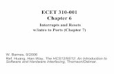 ECET 310-001 Chapter 6 - NJIT SOSbarnesw/ch6_310_wb.pdf · ECET 310-001 Chapter 6 Interrupts and Resets ... Overhead of execution of the routine plus the storing and ... revision