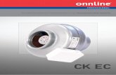 Kanalfläkt CK med EC motor | CK duct fan with EC motor ...onninen.procus.fi/.../7/...kanavapuhallin-CK_EC_Brochure_a4_112012.pdfPuhaltimia ei ole tarkoitettu käytettäväksi ...