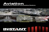 Aviation - Instant UpRight · maintenance projects. Same stock can be utilised time and ... aircraft docking system is now ... •SRS Aviation Services
