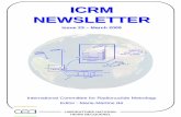 Debut ICRM NL 23 - LNHB · his local organizing team, the Scientific Programme Committee, the referees and session chairmen and to the authors of papers. 11. ICRM Newsletter 2008