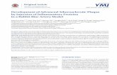 Development of Advanced Atherosclerotic Plaque by …€¦ ·  · 2016-07-01pharmacological triggering, a rabbit model of induced athero - ... imal care and use committee (Medi Kinetics,