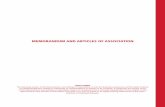 MEMORANDUM AND ARTICLES OF ASSOCIATION - AICB · MEMORANDUM AND ARTICLES OF ASSOCIATION DISCLAIMER The following extract of the Memorandum and Articles of Association is only for