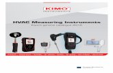 HVAC Measuring Instruments - Kimo Canadakimocanada.com/Anglais/Catalogues/Catalogue general … ·  · 2016-03-03Synchronisation of PC/instrument database. ... many solutions for