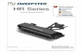 HR Series - Sweepster Broomssweepsterbrooms.com/manuals/HR 51-3951.pdfHR Series Hydraulic Windrow Sweepers ... hydraulic hoses or fittings. • Keep unprotected body parts, such as