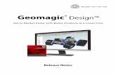 Geomagic Design™ - Lista Studio · • Graphics Card with DirectX 9.0c or above and OpenGL 2.1 or above and ... Geomagic does not test any setups based on a Mac and cannot offer