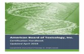 American Board of Toxicology, Inc. Manual... ·  · 2018-04-04APPLICATION PROCEDURES ... How can I appeal? ... Can I have a refund, or transfer the fee to next ...