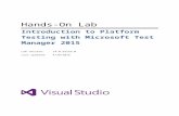 Introduction to Platform Testing with Microsoft Test …download.microsoft.com/download/A/A/5/AA599506-D15D-432E... · Web viewIntroduction to Platform Testing with Microsoft Test