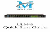 ULN-8 Quick Start Guide ·  · 2012-07-23ULN-8 Quick Start Guide 6 Analog 2 Digital 1-8 1 Analog (Mic) 1-8 ... The meters are now showing the ... but that’s easy to change. Go