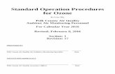 Standard Operation Procedures for Ozone - Polk County … Ozone SOP 2016.pdf · Standard Operation Procedures for Ozone . In Use By . Polk County Air Quality . Ambient Air Monitoring
