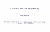 Chemical Reaction Engineering Lecture-4 - Advanced …aempl.kist.re.kr/lecture/2015/Lecture-4_Ch2.pdf ·  · 2015-03-19Chemical Reaction Engineering Lecture-4 Module 1: Mole Balances,
