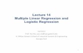 Lecture 14 Multiple Linear Regression and Logistic Regressionyxie77/isye2028/lecture1… ·  · 2013-11-27Lecture 14 Multiple Linear Regression and Logistic Regression ... 450 CHAPTER