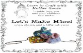 Let's Make Mice! - Mother Goose Nursery Rhymes,   of Contents Mother Goose Mice ..... How to Make a Patchwork Mouse ..... Patchwork Mouse Pattern to Print