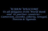 WARM WELCOME TO ALL DELEGATES FROM …siteresources.worldbank.org/EDUCATION/Resources/278200...National Vocational Training Institute ... Fashion Technology 16 1 Year ... WARM WELCOME