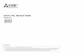 OPERATING INSTRUCTIONS - Mitsubishi Electric€¦ ·  · 2006-12-14OPERATING INSTRUCTIONS INDOOR UNIT MSZ-GA50VA MSZ-GA60VA MSZ-GA71VA ... Incorrect handling could cause a serious