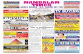 MAMBALAMmambalamtimes.in/admin/pdf/1415446322.AK 18 Pages.… ·  · 2014-11-08Per Column Centimeter: Rs. 100 Classified ... The charges are Rs. 500 (upto 30 words); Bold Rs. 750.