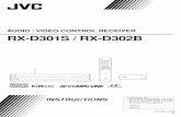 AUDIO / VIDEO CONTROL RECEIVER RX-D301S / RX …resources.jvc.com/Resources/00/00/90/LVT1321-001B.pdf · Setting bass sound ... r B (bass).BOOST button ... AUDIO/VIDEO CONTROL RECEIVER