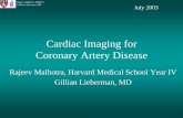 Cardiac Imaging for Coronary Artery Diseaseeradiology.bidmc.harvard.edu/LearningLab/cardio/Malhotra.pdf · Cardiac Imaging for Coronary Artery Disease ... • Fever/Infection ...