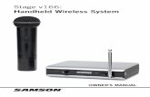 Stage v166: Handheld Wireless System - SamsonTech · The exclamation point within an equilateral triangle is intended to alert ... With the Stage v166 system, ... (karaoke, schools,