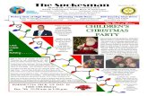 The Spokesman December 4, 2017 - directory-online.com · The Spokesman December 4, 2017 ... Nathan Ryan, & Santa Claus Introduction: Jeff Fuller Invocation: Gene Williams ... David
