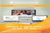 READING INTERVENTION PROGRAMS - maxscholarmaxscholar.com/media/materials/1-documents/Booklet.pdfOF 4TH GRADERS OF 8TH GRADERS 37% AND 27% THE PROBLEM (G, Reid Lyon, PHP, International