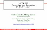 CPRE 583 Reconfigurable Computing (VHDL …class.ece.iastate.edu/cpre488/resources/CPRE583_VHDL_Quick...1 - CPRE 583 (Reconfigurable Computing): Reconfigurable Computing HW, VHDL 2
