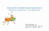 GlusterFS: Arbiter based replication · GlusterFS: Arbiter based replication ... Software Engineer, Red Hat April 20th, VAULT- 2016 . 2 Agenda Introduction to replicate (AFR) volumes