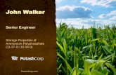 John Walker - The Fluid Fertilizer Foundation · PotashCorp.com John Walker Senior Engineer Storage Properties of Ammonium Polyphosphate (11-37-0 / 10-34-0)