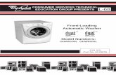 Front-Loading Automatic Washer - Affordable Appliance Folder/Whirlpool Duet... · 1 - 2 whirlpool model & serial number designators model number serial number serial number manufacturing