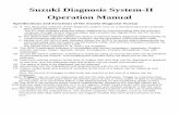 Suzuki Diagnosis System-II Operation Manual - … filer/SDS_II_Operation... ·  · 2015-10-28Suzuki Diagnosis System-II . Operation Manual ... Data from various sensors at the time
