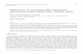 Deflection of concentrically supported and eccentrically ... of Computational and Applied Mathematics 36 (1991) 189-207 North-Holland 189 Deflection of concentrically supported and