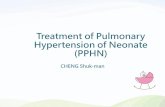 Treatment of Pulmonary Hypertension of Neonate (PPHN) of pulmonary...Mechanical ventilation facilitates alveolar recruitment and ... “Gentle” ventilation strategies with ... managed