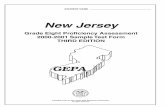 New Jersey Jersey Grade Eight Proficiency Assessment 2000-2001 Sample Test Form THIRD EDITION 2 Today you are going to take part of the Grade Eight Proficiency Assessment for Language