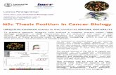 MSc Thesis Position in Cancer Biology - UZHe6ada631-f498-4173-a60d-82a86f03...UBIQUITIN-mediated events in the control of GENOME INSTABILITY To preserve genomic integrity cells evolved