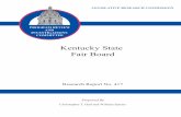 Kentucky State Fair Boardlrc.ky.gov/lrcpubs/RR417.pdf ·  · 2016-05-20Research Report No. 417 Kentucky State Fair Board ... Kentucky State Fair Board Debt ... business from the