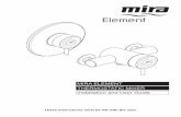 1065051-W2-A Mira Element Thermostatic Mixer Introduction 3 Patents and Design registration 3 safety : Warnings 4