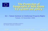 The Protection of Geographical Indications - EU …eeas.europa.eu/archives/delegations/taiwan/documents/eu...The Protection of Geographical Indications - EU system and policy-EU –