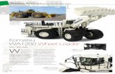 Product Reviews Komatsu WA1200 Wheel Loader · Product Reviews Komatsu WA1200 Wheel Loader 12 PMMW Magazine - Spring 2015 which delivers a 15% reduction in fuel consumption and a
