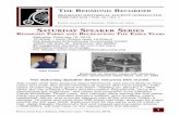 REDMOND HISTORICAL SOCIETY NEWSLETTER … · The First Annual Redmond Historical Society Dinner & Auction Fundraiser is ... Emcee John Oftebro, ... emotional historical speech and