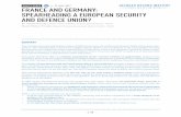 POLICY PAPER 202 19 JULY 2017 FRANCE AND … · FRANCE AND GERMANY: SPEARHEADING A EUROPEAN SECURITY ... SPEARHEADING A EUROPEAN SECURITY AND DEFENCE UNION? ... the French and German