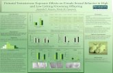 Prenatal Testosterone Exposure Effects on Female … · Prenatal Testosterone Exposure Effects on Female Sexual Behavior in High ... In female rats, ... and the number of ejaculations