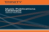 Music Publications Catalogue - Trinity College London ... · Music Publications Catalogue ... or any other Trinity Guildhall syllabus, ... Graded piano books for Trinity College London