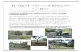 The Magic Horse Therapeutic Riding Center News Update of the move document size.pdf · The Magic Horse Therapeutic Riding Center News Update ... allowed us to create our own arena