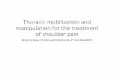 Thoracic mobilization and manipulation for the … mobilization and manipulation for the treatment ... The effectiveness of manual therapy in the management of ... • Beta‐endorphin