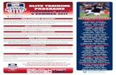 ELITE TRAINING PROGRAMS - newengland … · ELITE TRAINING PROGRAMS FEBRUARY, ... Intended for elite players, ... provide more personal and playing information in order to be accepted