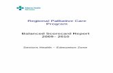 Regional Palliative Care Program Balanced Scorecard …€¦ · Balance Scorecard Report - Regional Palliative Care – Edmonton Zone 2 Revised: April 2011 Table of Contents PAGE