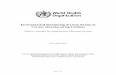 Environmental Monitoring of Clean Rooms in Vaccine ... · Page 1 of 37 Environmental Monitoring of Clean Rooms in Vaccine Manufacturing Facilities Points to consider for manufacturers