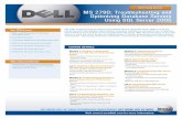 Dell Training Services MS 2790: Troubleshooting and ... 2790: Troubleshooting and Optimizing Database Servers Using SQL Server 2005 MS 2790: Troubleshooting and Optimizing Database
