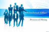 Ombudsman Office - oas.org · Organisational Structure Ombudsman ... Counseling /HR Management or Customer Care capacity, ... Skills of least 90 wpm,
